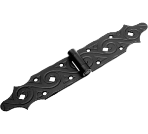 Петля фигурная Домарт 140х140 кованая ЯРОСЛАВЛЬ, черный (30)