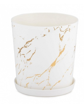 Кашпо "Мрамор" D142мм 1,8л (30/25) М8377