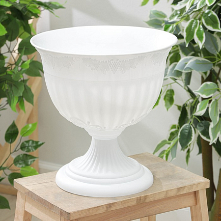 Вазон Ангара N3 (12л) белое (5) /Ангарск (4023)