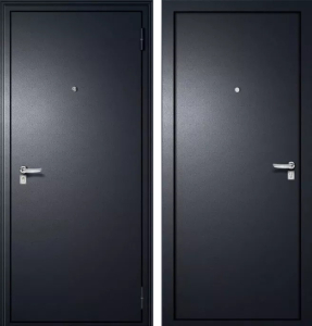 Дверь метал Профи Графит Мет/мет 960*2050 правая (не для улицы)