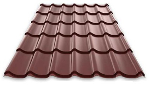 Эконом. Профиль декоративный Монтерра-Х (ПЭ-01-8017-0.4) шок-коричневый (1,50*1,190) (1шт=1,785м2)