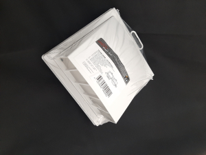 Выход стенной вытяжной с обратным клапаном 150х150 с фланцем D100, ASA, бел (20)