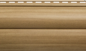 Сайдинг Blockhouse Люкс Каштан BH-03 - 3,00м х 0,226м Альта-Профиль (20)