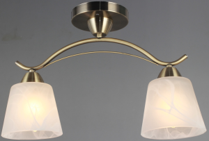 Светильник потолочный AU11053/2 AB E27 2*60W Бронза