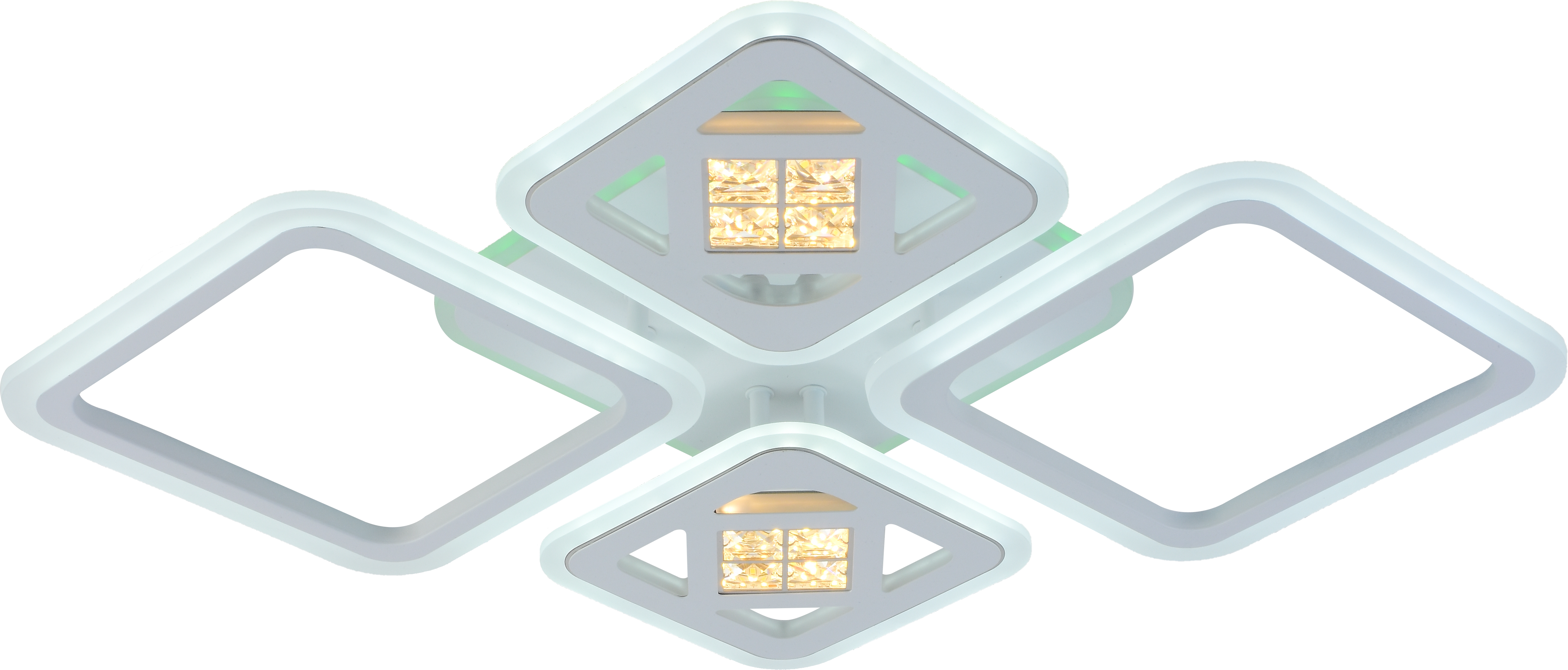 Светильник AU61621/2+2 WH RGB LED Белый 56+8W ПДУ 740*535*75