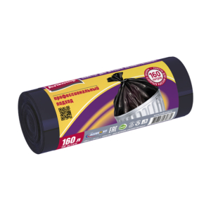 Пакеты для мусора Professional, ПВД 160л, 10шт./рулон, черные *10 Avikomp 32 мкм