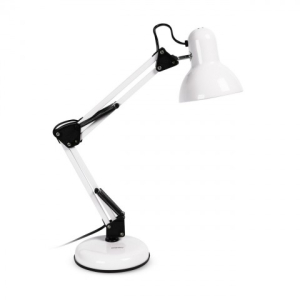 Светильник настольный под лампу E27 на струбцине, белый Smartbuy (_8_)