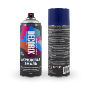 Аэрозольная эмаль универсальная DECORIX 520мл ультрамарин (12)