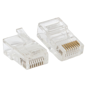 Коннектор RJ-45 TERACOM PRO неэкран. 8P8C 30мкд Cat.5E универс. (упак.10шт) (500)