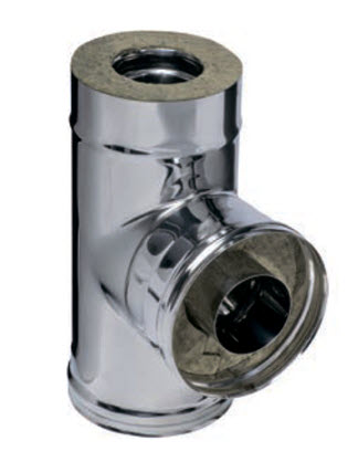 Сэндвич-тройник 90° (430/0,8мм + нерж.) Ф200х280 (уп.1 шт.)