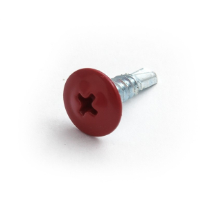 Саморезы СММ 4,2х16 пресс-шайба СВЕРЛО RAL3005 красное вино (1000)