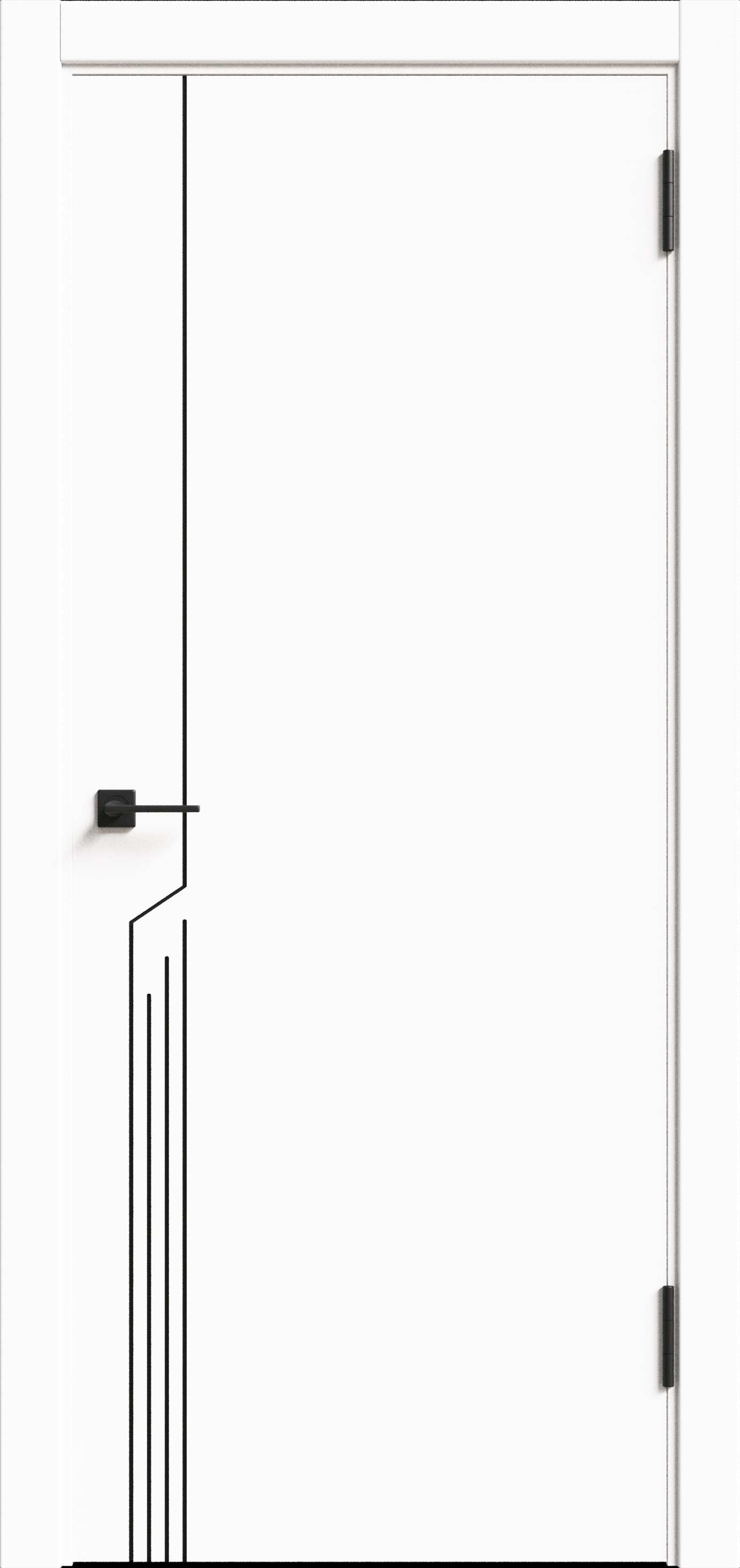 Дверь Lines Li-2 ПЭТ Айс ПГ800 АВС кромка с 4-х сторон
