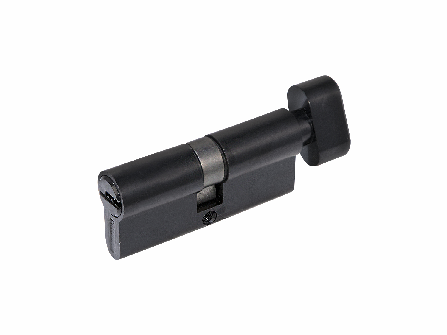 Цилиндровый механизм ZN 70 C BK (черный) с вертушкой (10/60)