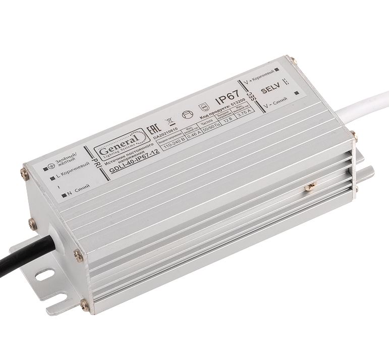 Драйвер светодиодный GDLI-40-IP67-12