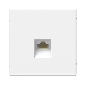 Белый розетка компьютерная ArtGallery RJ45 кат.6A механизм SE GAL000186 (5)