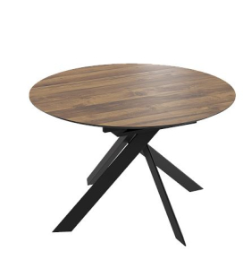 Стол Тиволи дуб тёмный/чёрный