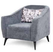 Кресло для отдыха Наоми (Арт. ТК 482 Бордо 10 (графитовый серый),Микс шадес грей (серый)