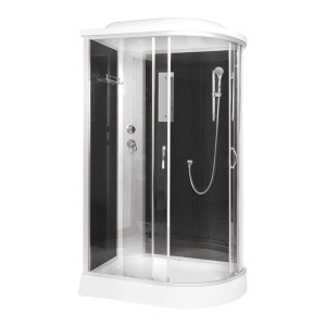 Душевая кабина ERLIT™ ER3512PL-C4,С2 (1200*800*2150) низкий поддон, левая, черная(__)