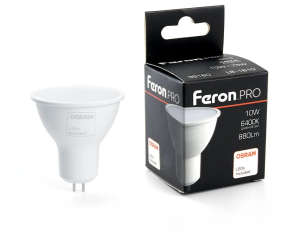 Лампа светодиодная 10Вт 6400K GU5.3Feron Pro (10)
