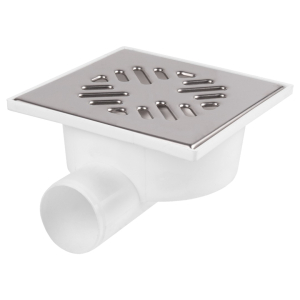 Трап гориз. D50 "сухой" затвор реш. нерж. сталь 150х150 (нагрузка max 300кг)