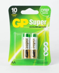 Алкалиновые батарейки GP Super Alkaline 15А АA - 2 шт. на блистере(_20_)