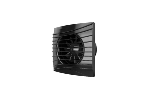 Вентилятор осевой вытяжной с обратным клапаном D 125, декоративный SILENT 5C Matt black (16)