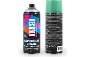 Аэрозольная эмаль "металлик" DECORIX, 520, зеленый (12)