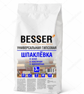 Шпаклевка гипсовая ТМ BESSER 3 кг (5)