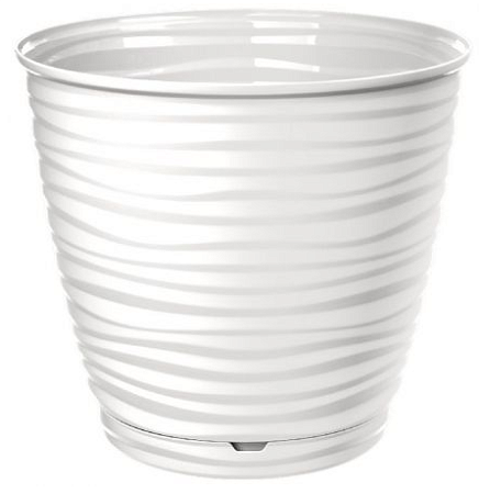 Кашпо "Saffron" D224мм 5,4л с/п Белый (14) 221610329/01