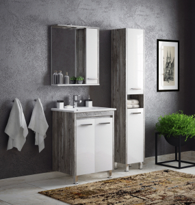 Шкаф-зеркало "Лорена 65C" Антик (1)