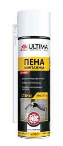 Пена монтажная всесезонная Ultima, 340 ml (1/12)