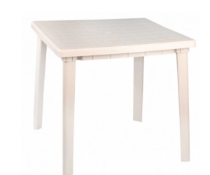 Стол квадратный 800*800*740 бежевый (1) М8154