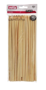 Шпажки-шампуры 90шт, бамбук, 20см, d 3мм VETTA