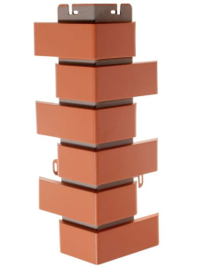 Наружный Угол Клинкерный Кирпич Красный (0,450м х 0,160м х0,030м) (0,754кв.м/уп) Альта Профиль  (10)