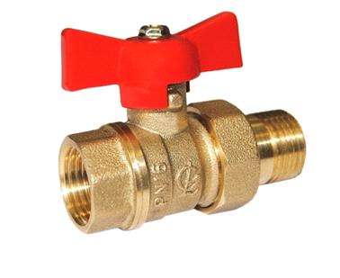 Кран шаровый со сгоном Галлоп 1/2 вн-нр (1/60) D15(_60_)