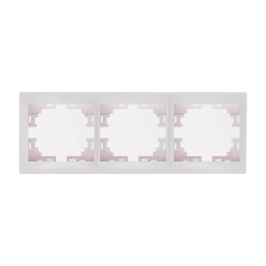 Рамка Белая 3-х местная Lezard (10)