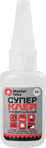 Супер-клей цианоакрилатный MasterTeks универсальный 20 гр прозр. (20)