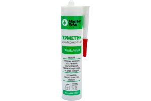 Герметик силиконовый MasterTeks HomeMaster cанитарный 260 мл белый (12)