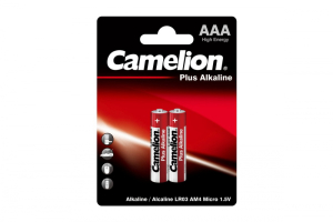 Батарейка Camelion PlusAlkaline бл.2шт. 1,5в, LR03-BP2 мизин.(24)