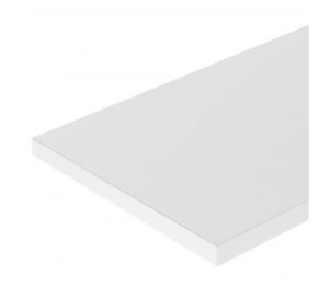 Деталь мебельная 2730х400 Белый Матовый 1850 ( с кромкой ПВХ 0,5мм) (1)