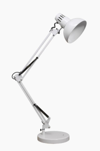 Светильник настольный на основании, 60 Вт, 220В, Е27 МТ2007 белый глянец