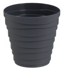 Кашпо "Бархан" (1,4л) Цв. Антрацит (Арт. КШ-4316)