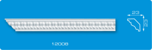 Плинтус потолочный 1,3м 12008 (140)