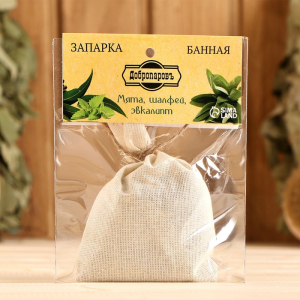 Запарка для бани натуральная "Мята, шалфей эвкалипт" 30 гр 5040772