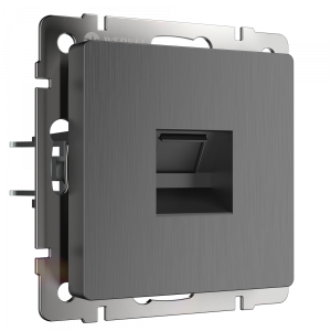 Графит рифленый розетка Скрытой установки  Ethernet RJ-45 W1181004 Werkel (10)
