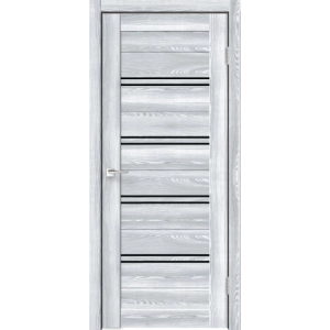 Дверь Линия Х4 Клен айс/стекло черное ПО 700