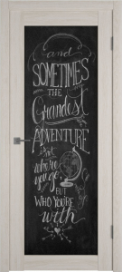 Дверь Atum Pro 32 Slate (меловая доска) Scansom oak ПГ800