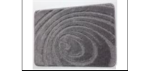 Коврик из полипропилена на латексной основе, "L'CADESI LEMIS", 50х80см из 2 штук,3019 серый , Турция