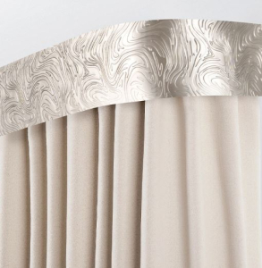 Карниз Глэдис 7см с/п 2,0м 2рядный титан (5)