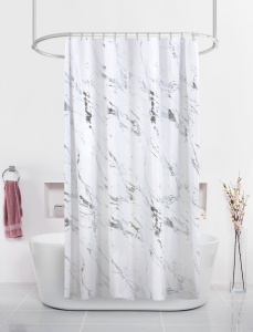 Штора д/ванн 180х200 BT-829983, Серебро в мраморе